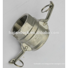 Fabricación de camlock de acero inoxidable, tipo ABCDEF DC DP fabricado en China,